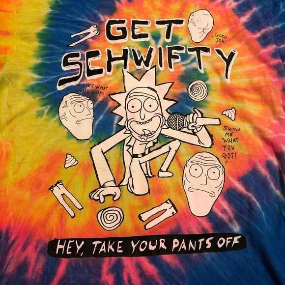 Adult Swim ‘Get Schwifty' Rick & Morty Graphic Tee - Picture 2 of 4